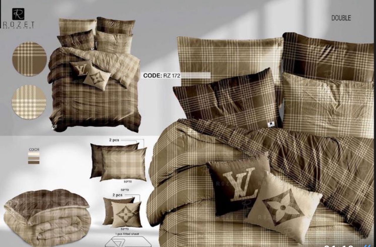 لحاف روتختی دورو دونفره رزت04 لحاف روتختی دورو دونفره رزت04