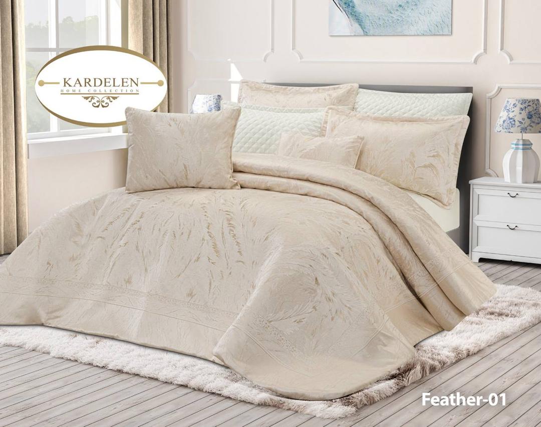 روتختی عروس 2 نفره مخمل ژاکارد کرم شیری روتختی عروس 2 نفره مخمل ژاکارد کرم شیری