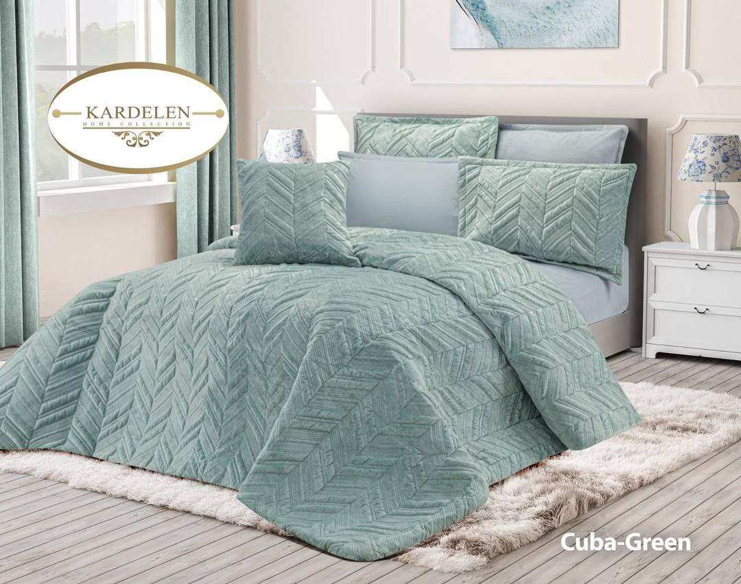 روتختی دونفره مخمل سبزابی روتختی دونفره مخمل سبزابی