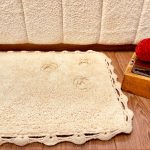 پادری لوندر پنبه ای شیری طرح بافت