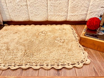 پادری لوندر پنبه ای نسکافه ای طرح بافت